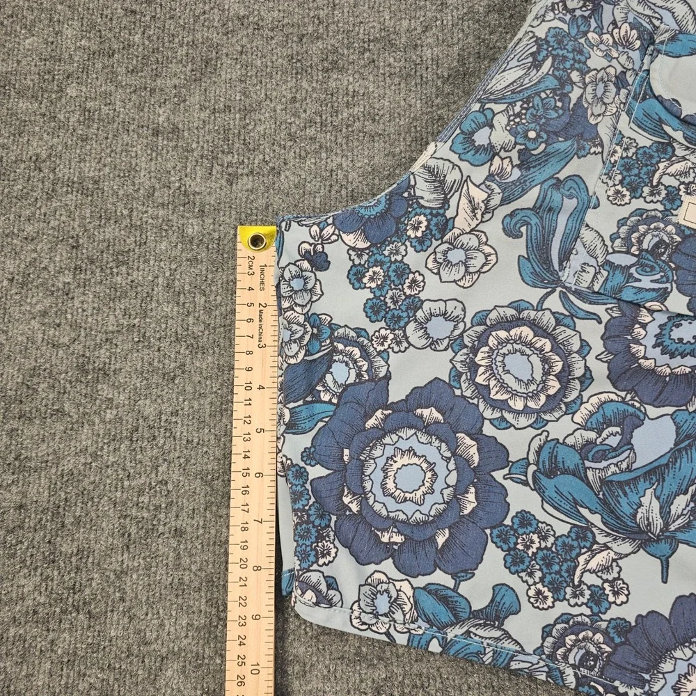 Vissla Mens Floral Board Shorts Blue Aqua Coconut Surf Trunks Size 34 Surf Beach